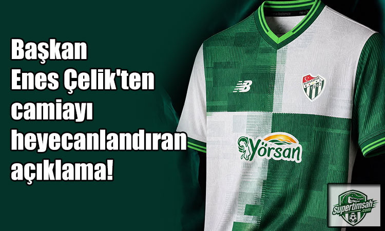 Başkan Çelik'ten camiayı heyecanlandıran açıklama!
