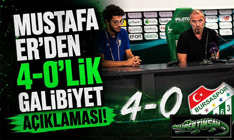Er: Oyunumuz bize başarıyı getirecek!